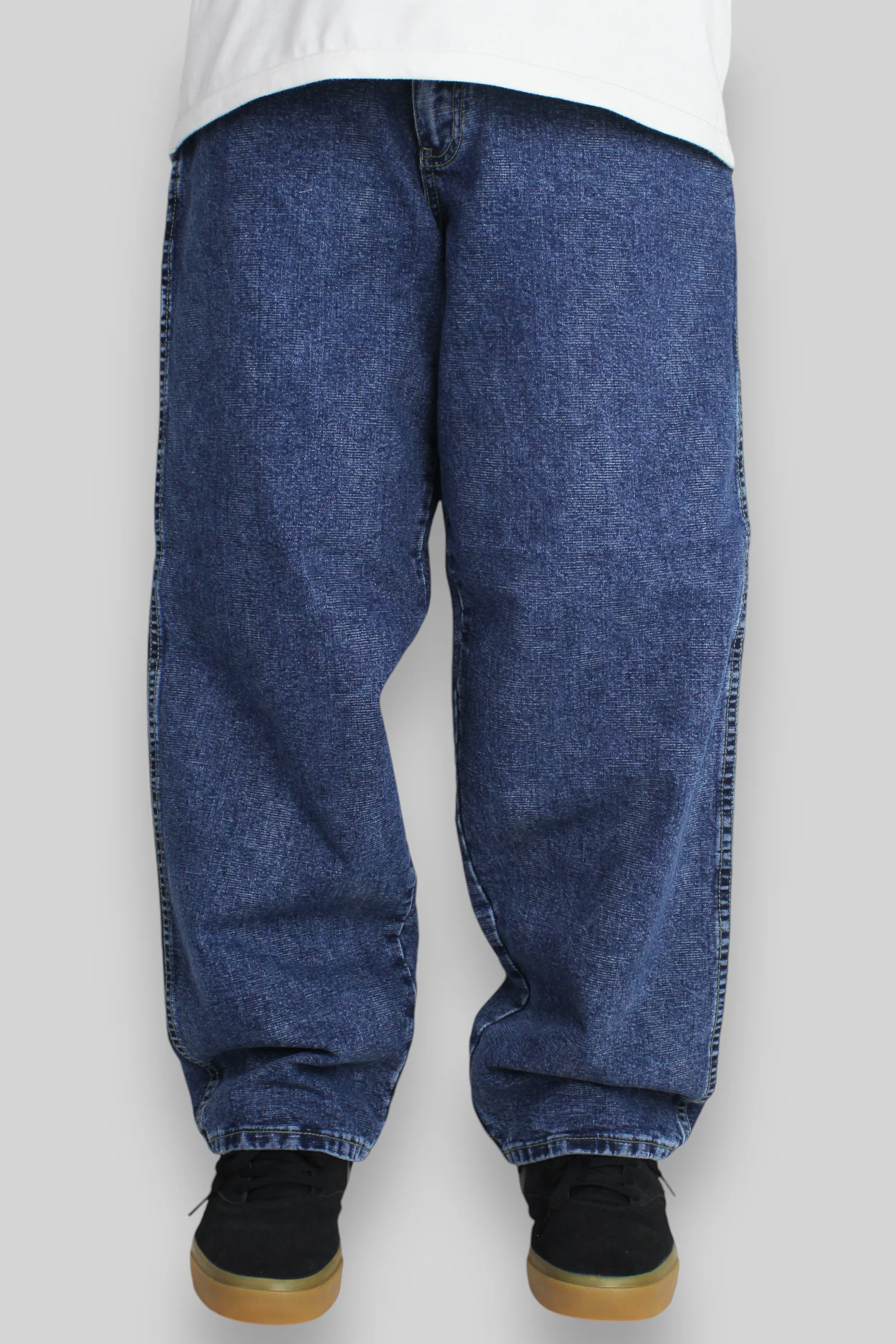 274 Crosshatch Loose Fit Denim Jeans (Stonewash) - Image 3