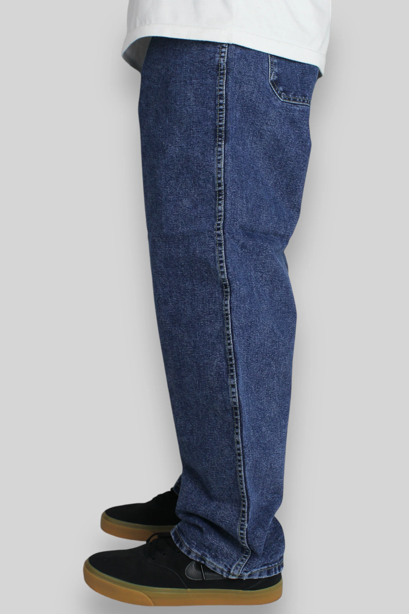 274 Crosshatch Loose Fit Denim Jeans (Stonewash) - Image 4