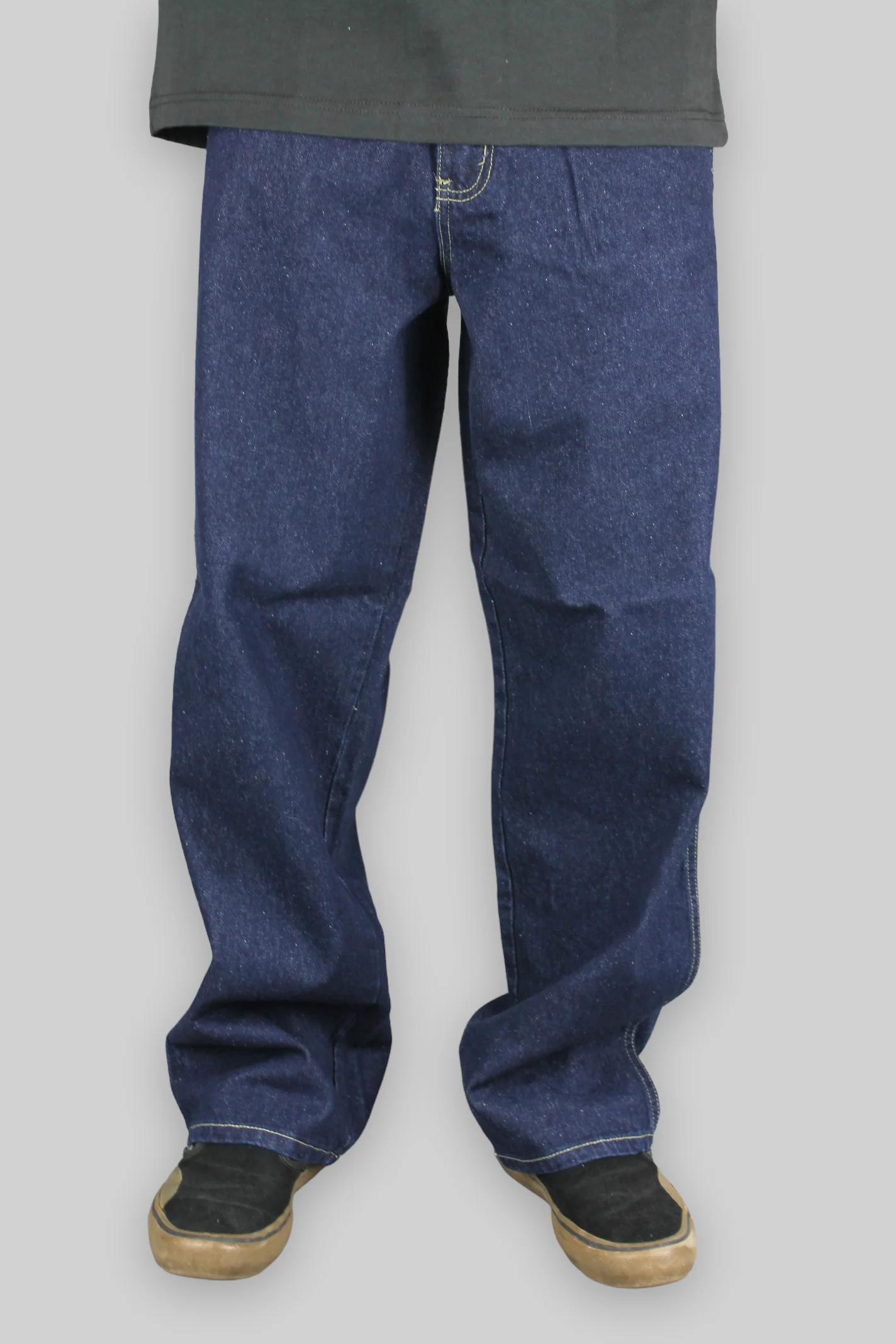 377 Loose Fit 5 Pocket Denim Jeans (Dark Blue Indigo) - Image 3