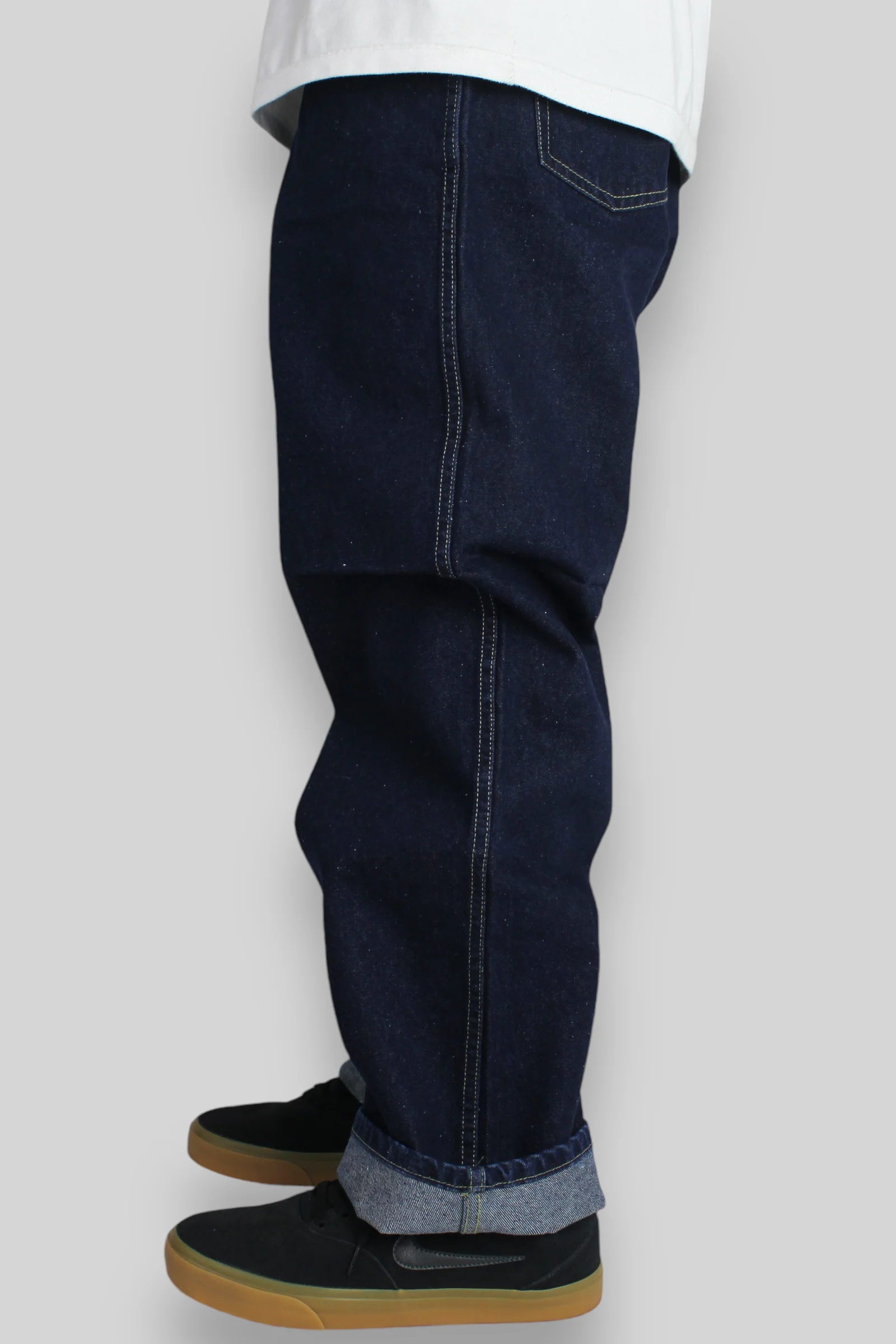 379 Carpenter Loose Fit Denim Jeans (Dark Blue Indigo) - Image 4