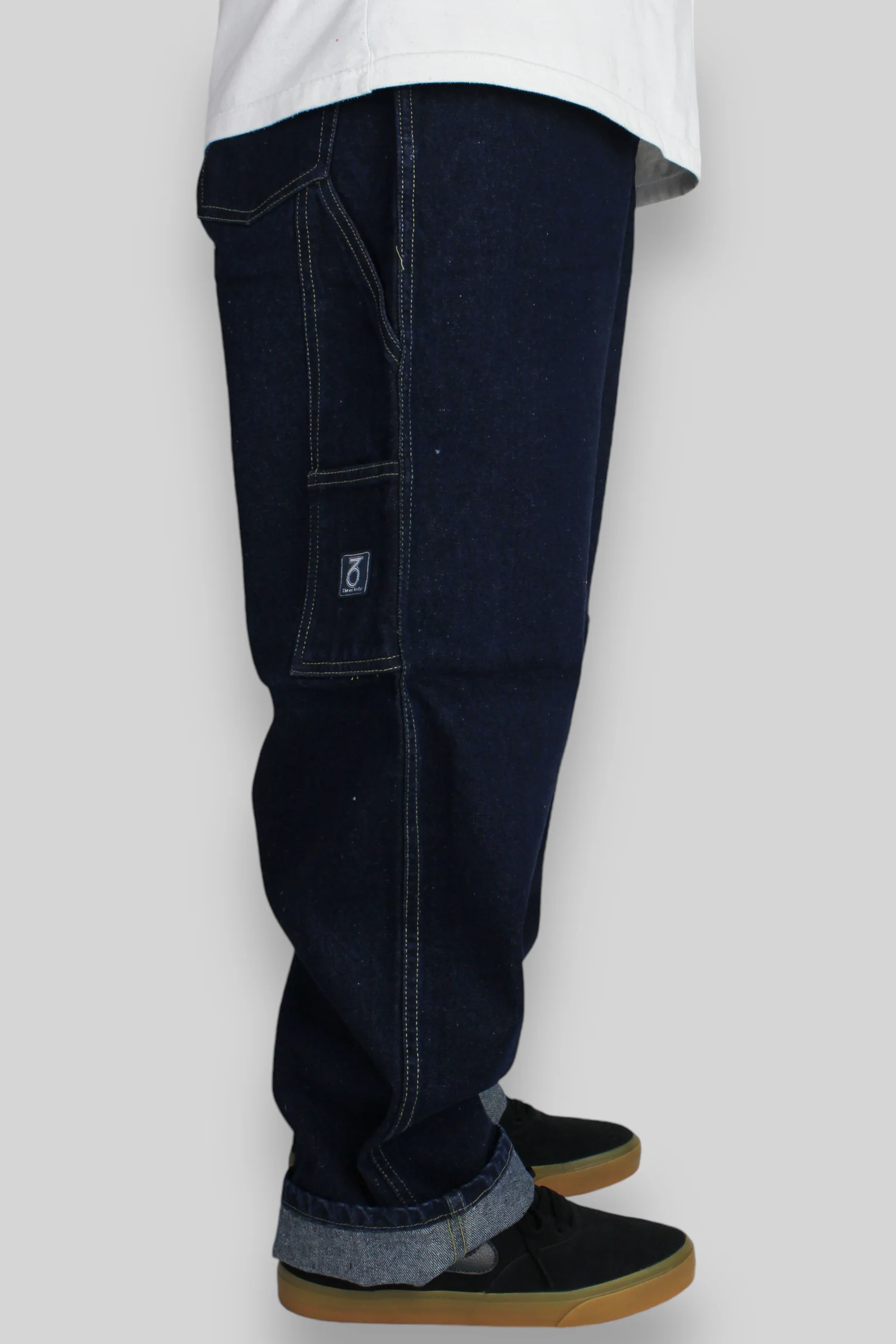379 Carpenter Loose Fit Denim Jeans (Dark Blue Indigo) - Image 5
