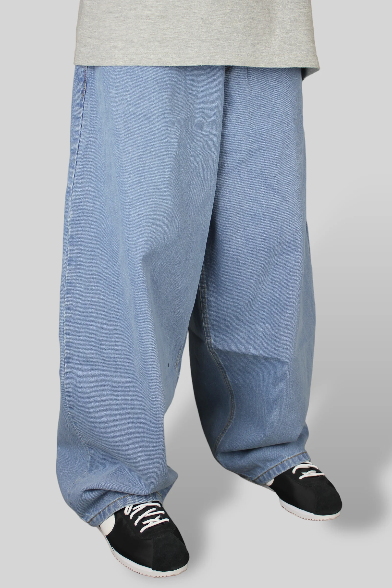 Balloon Fit 5 Pocket Denim Jeans (Lightwash) - Image 10