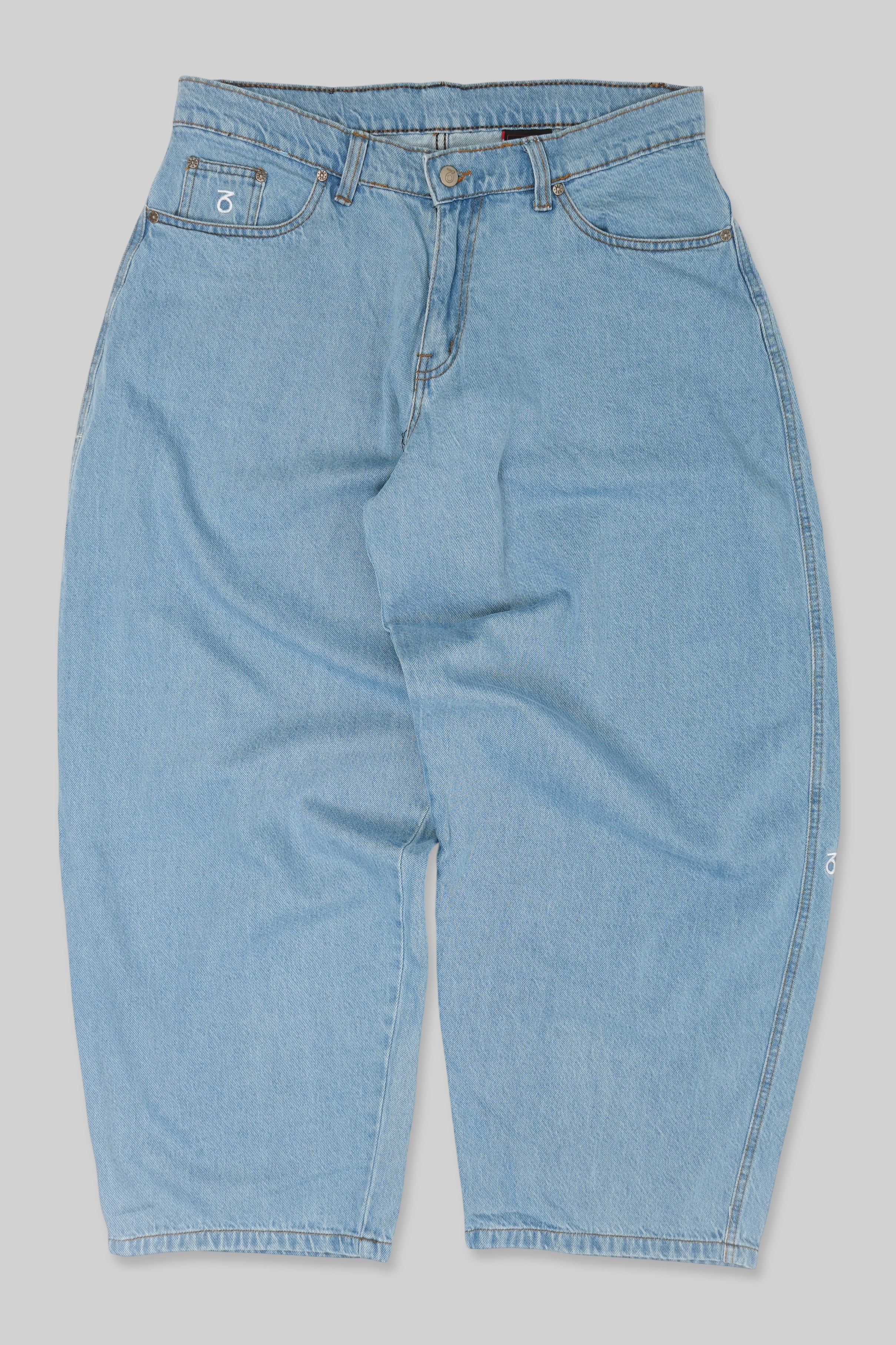 Balloon Fit 5 Pocket Denim Jeans (Lightwash) - Image 3