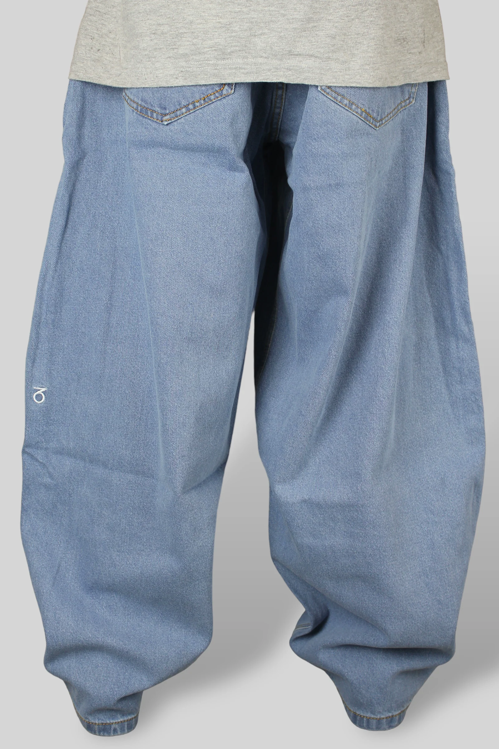 Balloon Fit 5 Pocket Denim Jeans (Lightwash) - Image 6