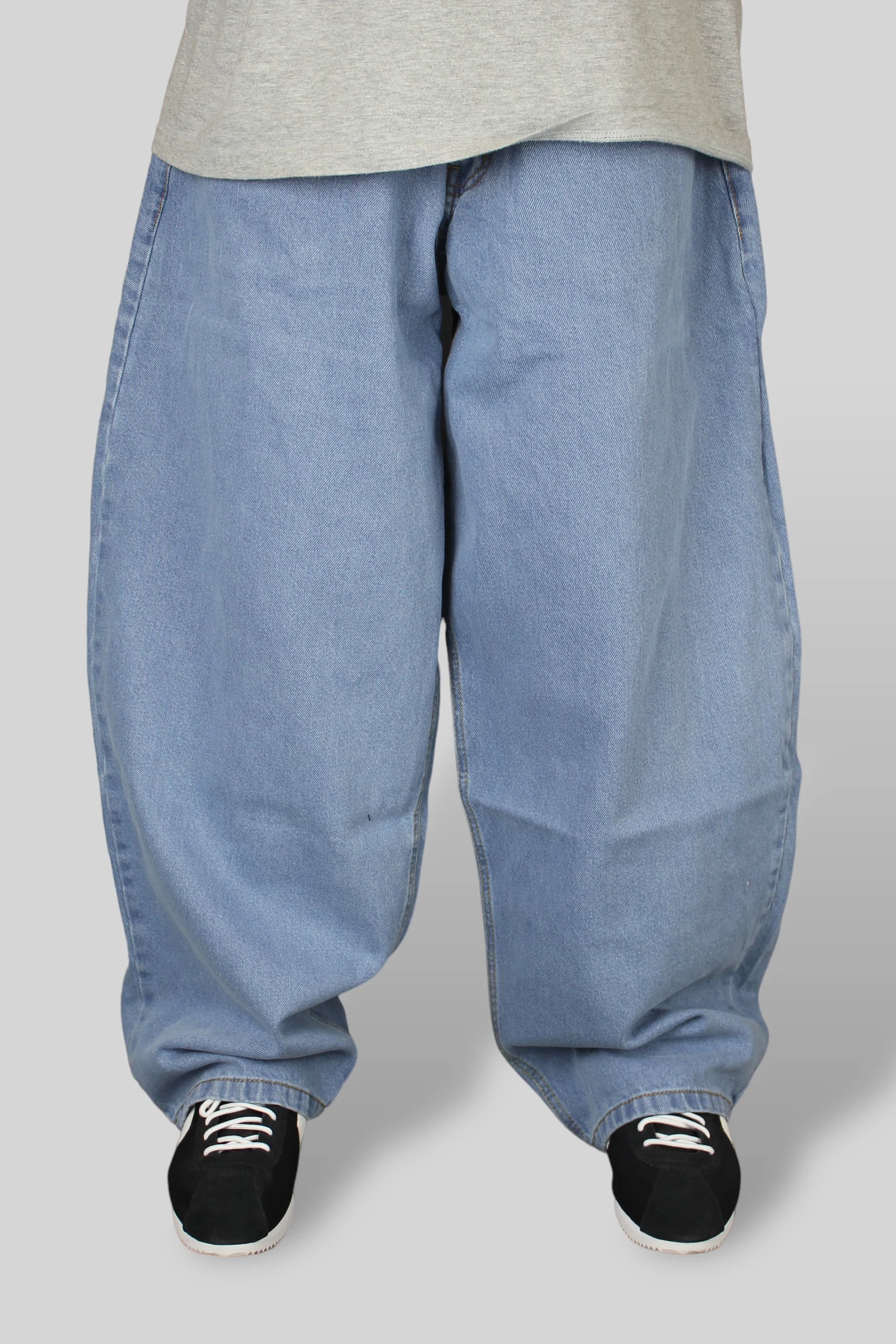 Balloon Fit 5 Pocket Denim Jeans (Lightwash) - Image 8
