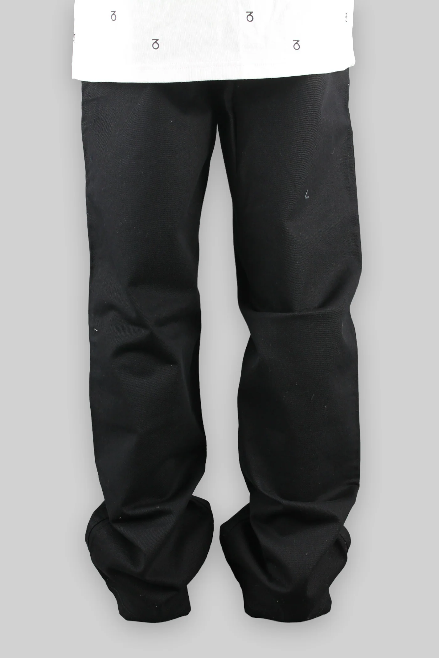 BD001 Loose Fit Chino Jean Pants (Black) - Image 3