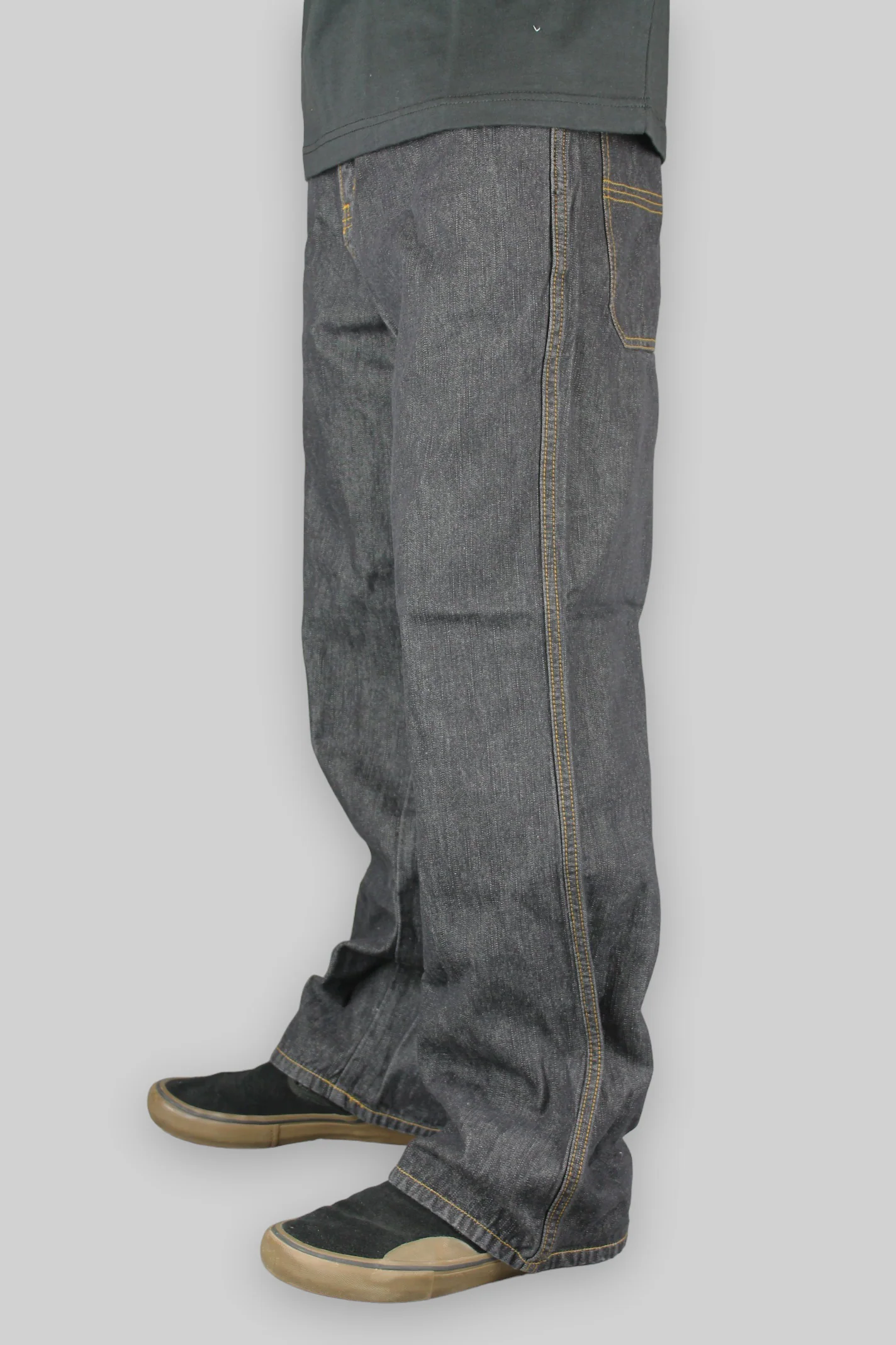 ETN Loose Fit Denim Jeans (Black) - Image 4