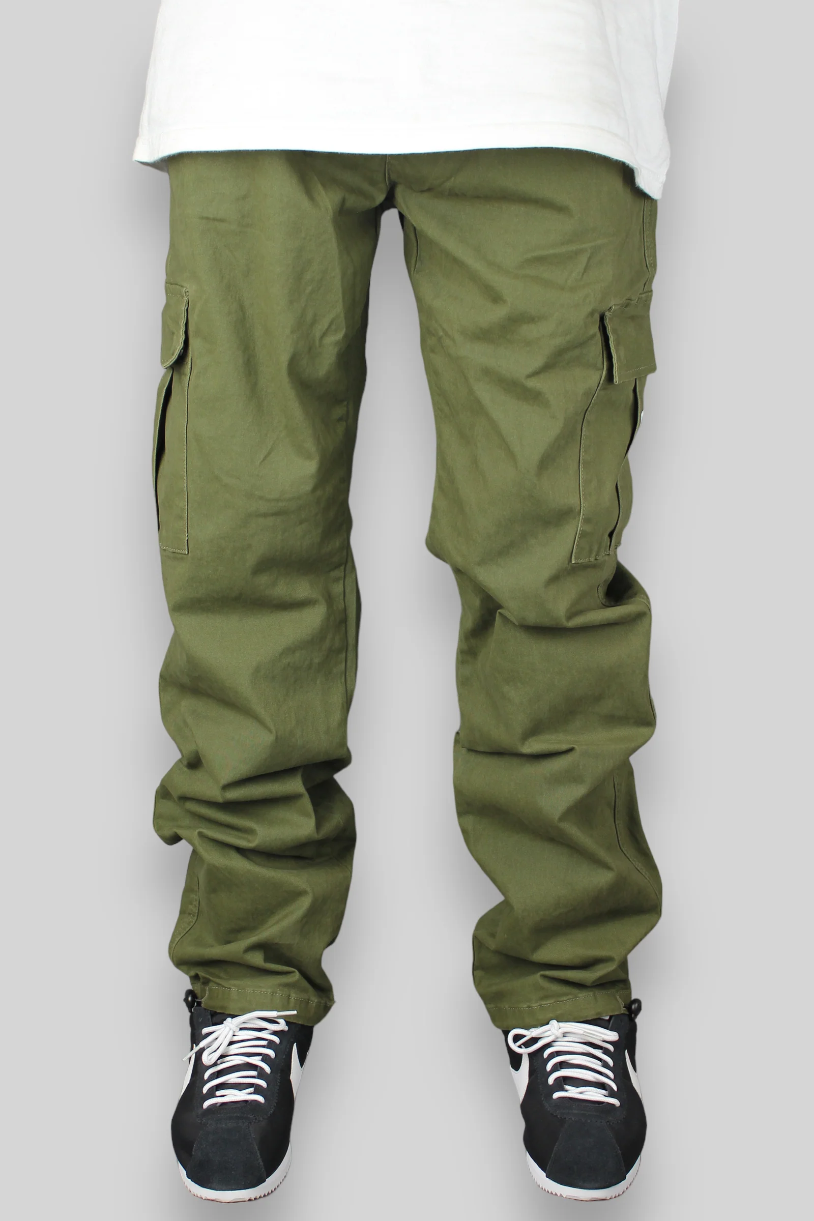 Hop King x 360 Slim Straight Cargo Pants (Olive) - Image 4