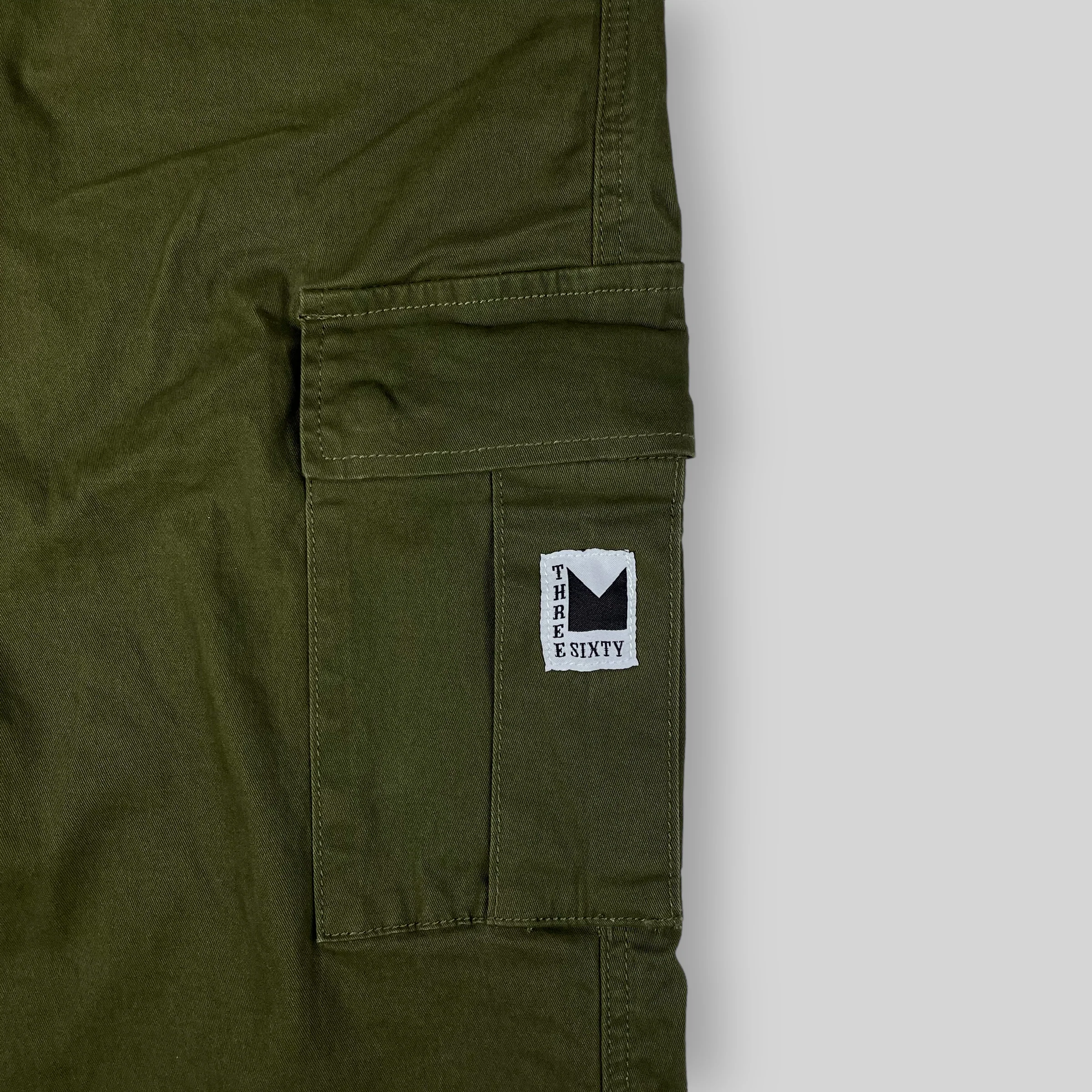 Hop King x 360 Slim Straight Cargo Pants (Olive) - Image 6