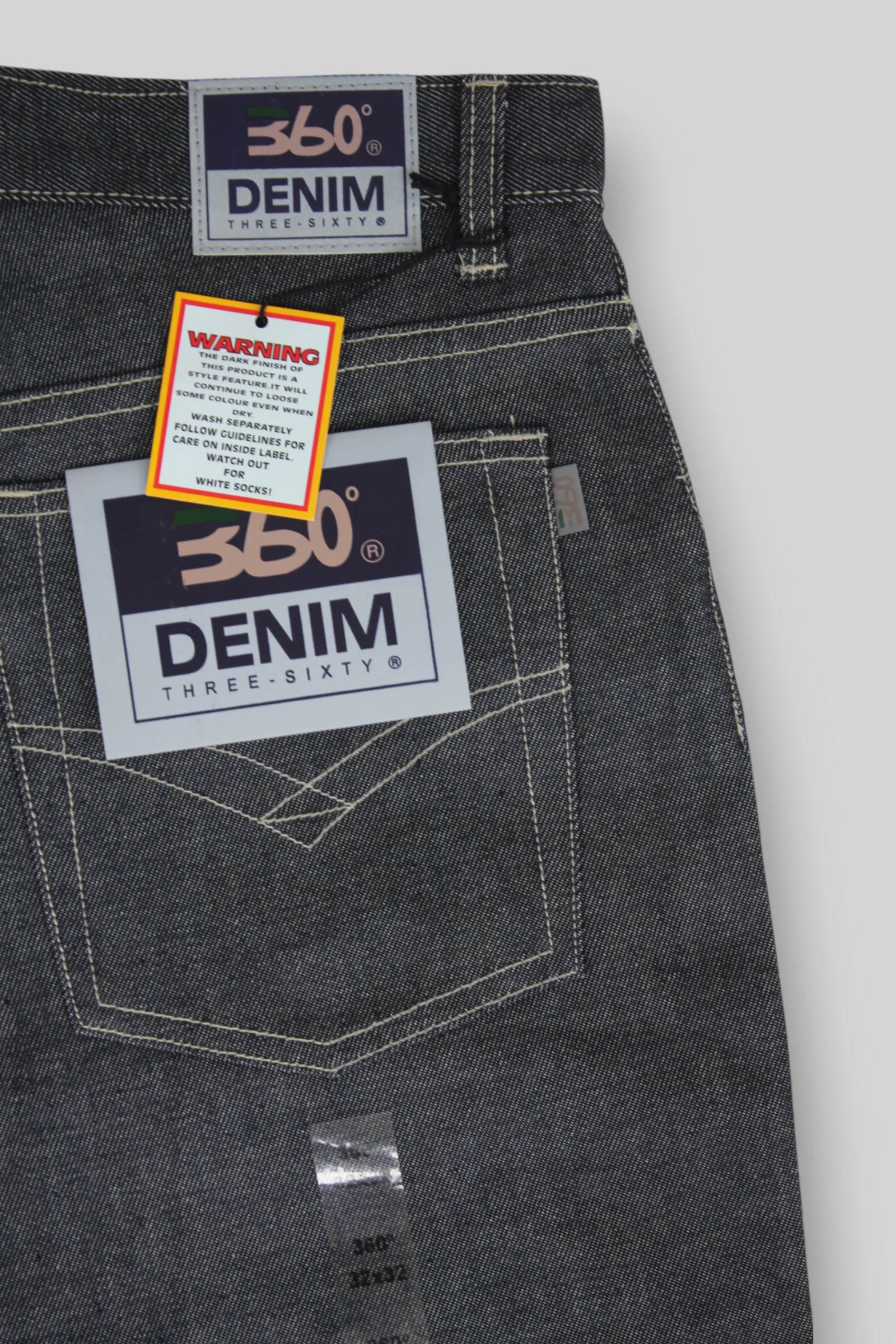 JA19 Loose Fit Denim Jeans (Raw Blue) - Image 3