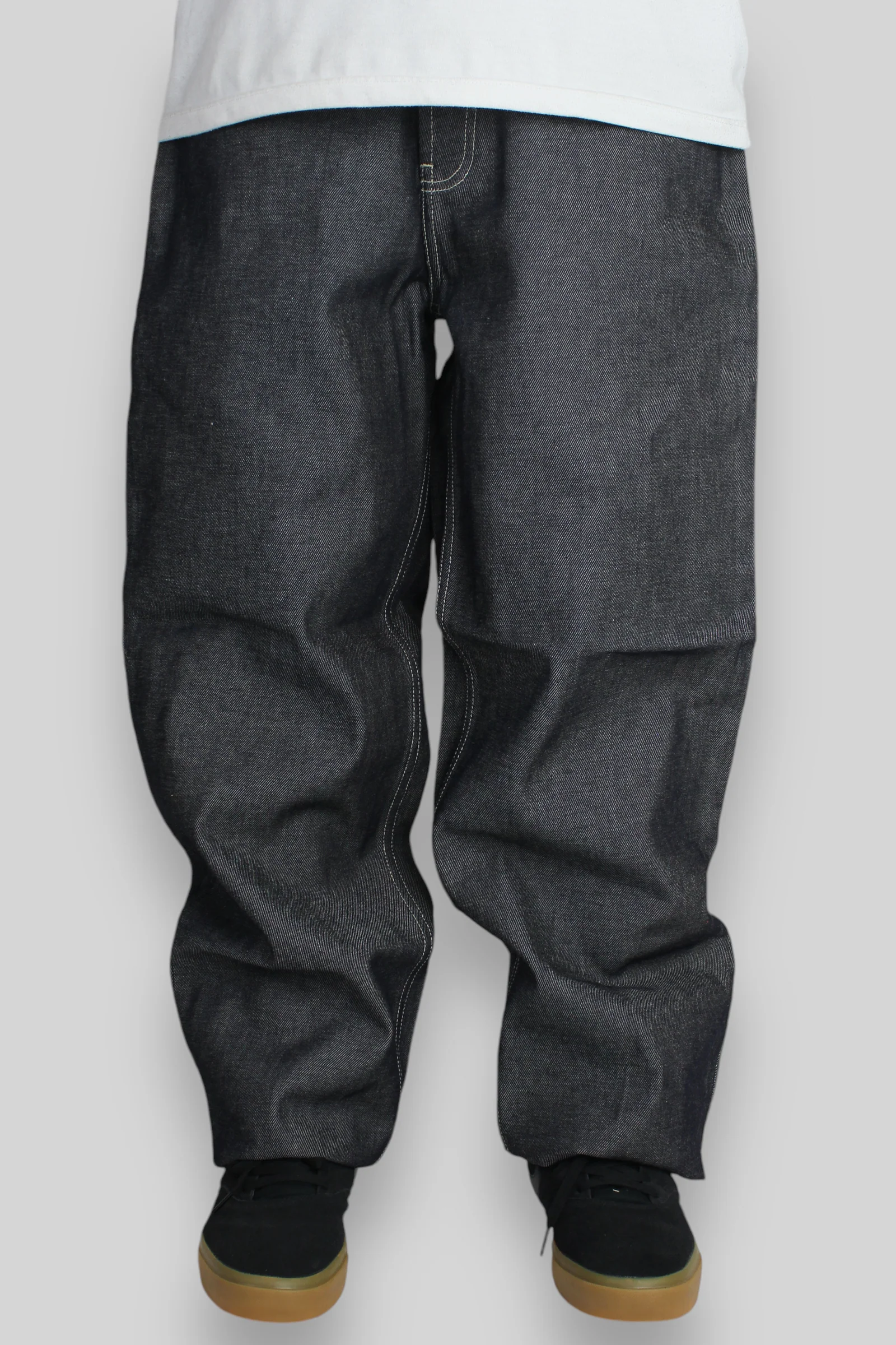 JA19 Loose Fit Denim Jeans (Raw Blue) - Image 4