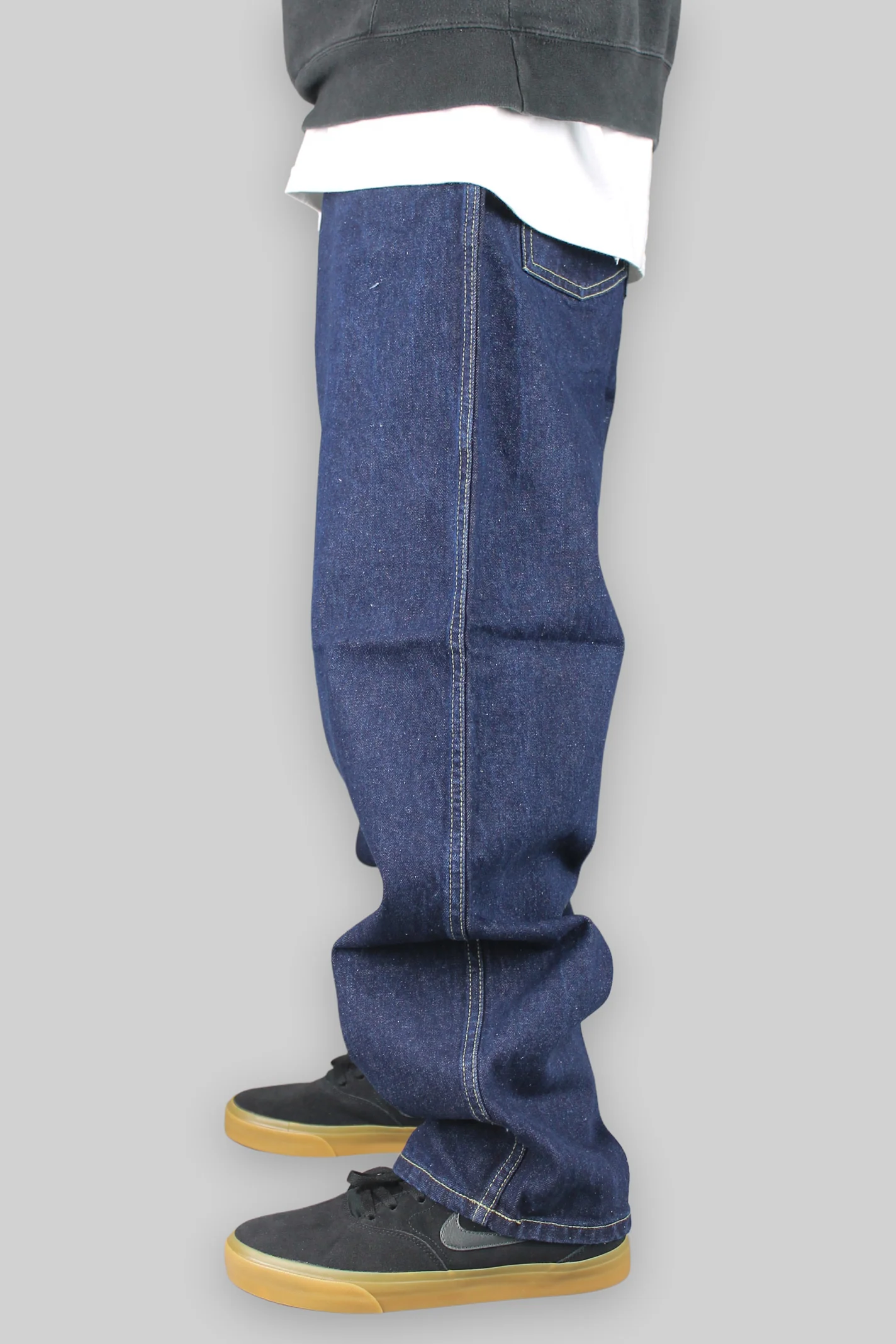 Youths 195 Loose Fit Denim Jeans (Dark Indigo) - Image 4