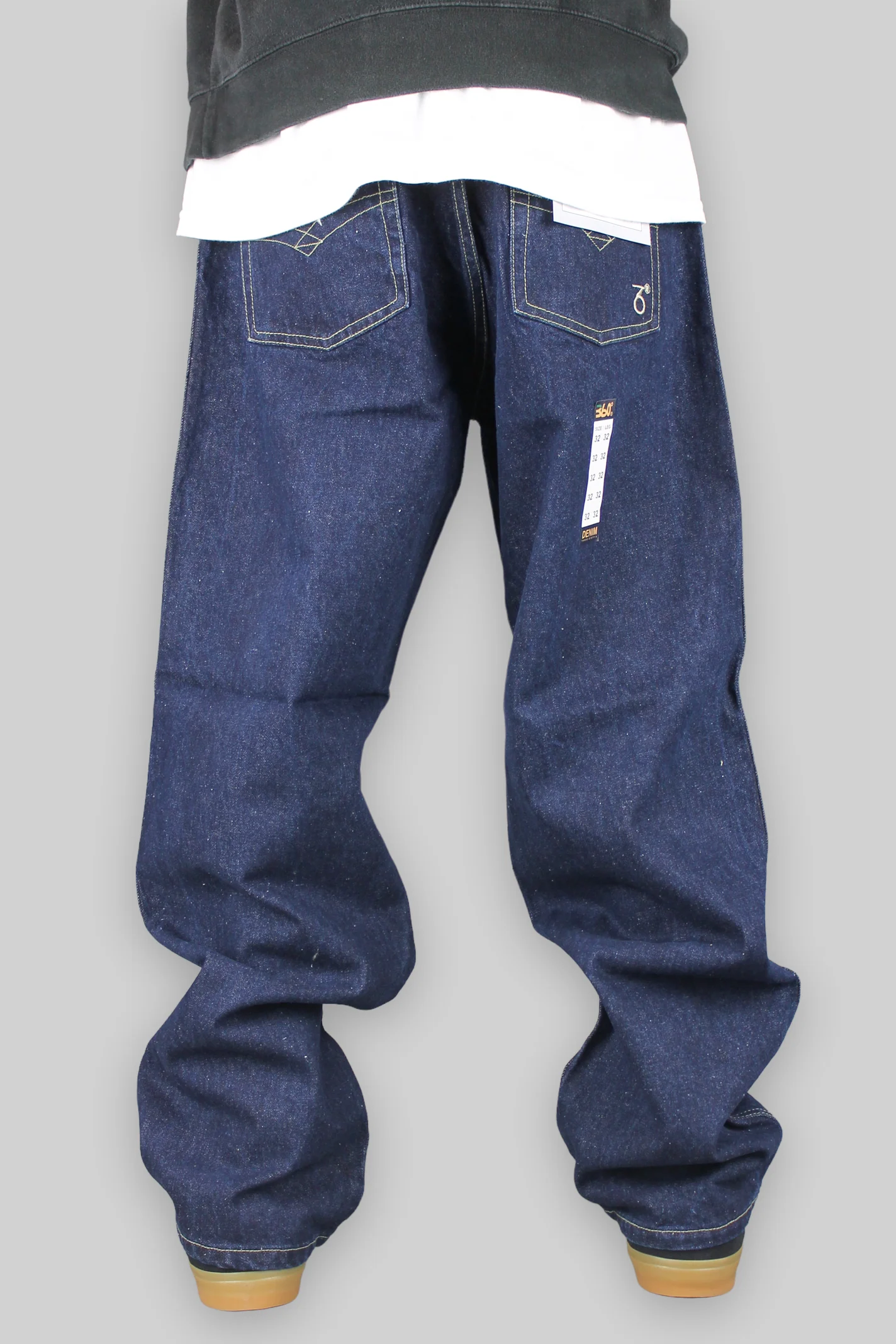 Youths 195 Loose Fit Denim Jeans (Dark Indigo) - Image 5