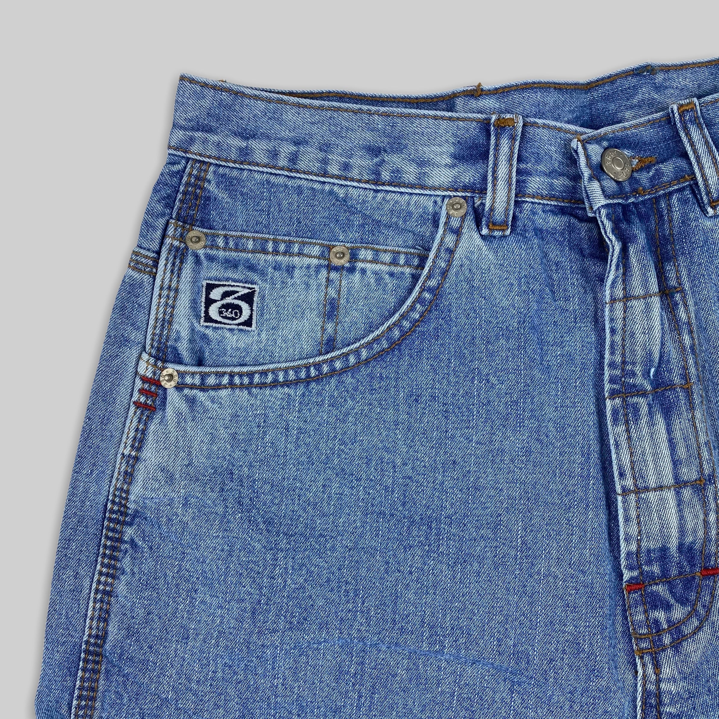 Youths Carpenter Loose Fit Denim Shorts (Lightwash) - Image 6