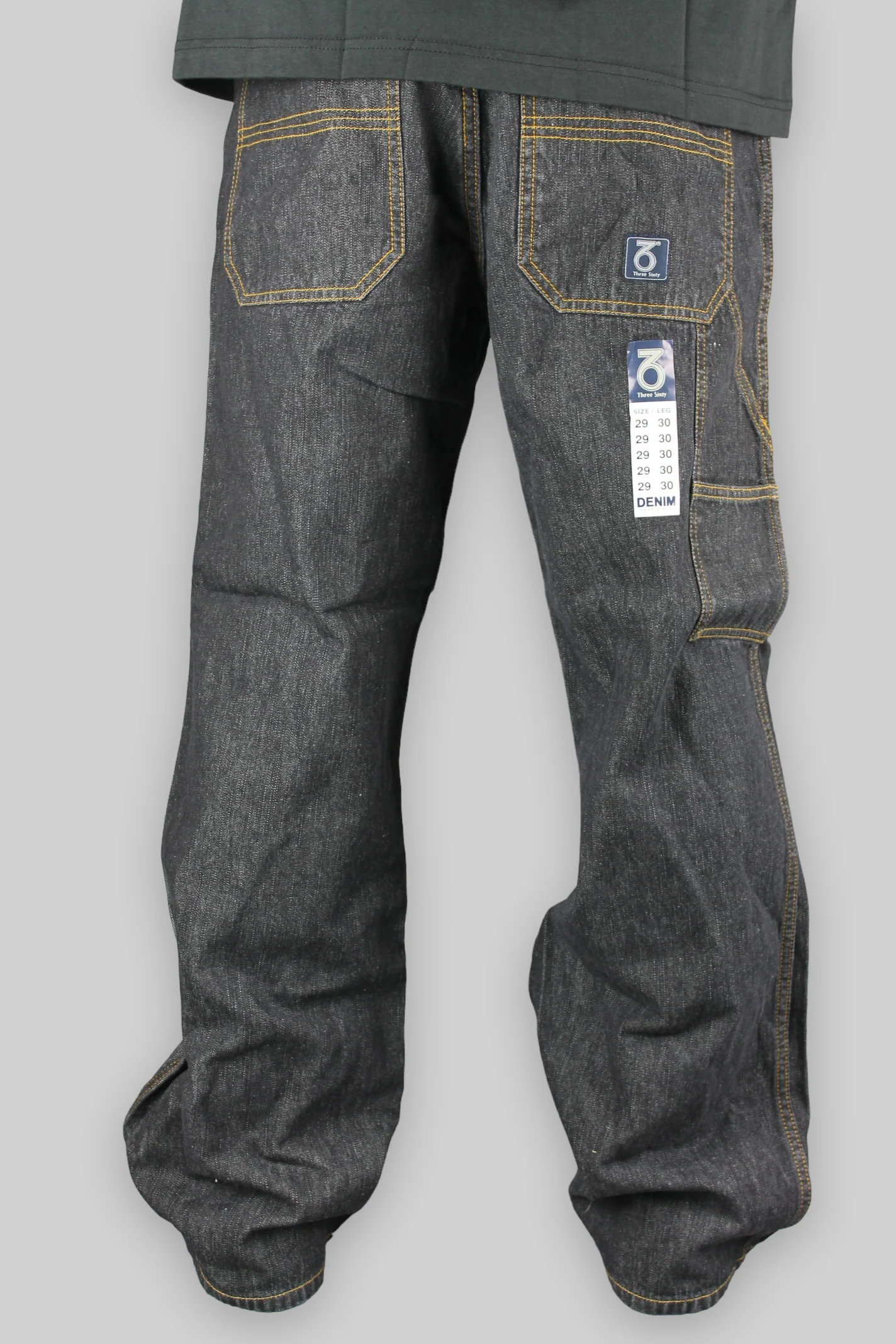 Youths ETN Loose Fit Denim Jeans (Black) - Image 3