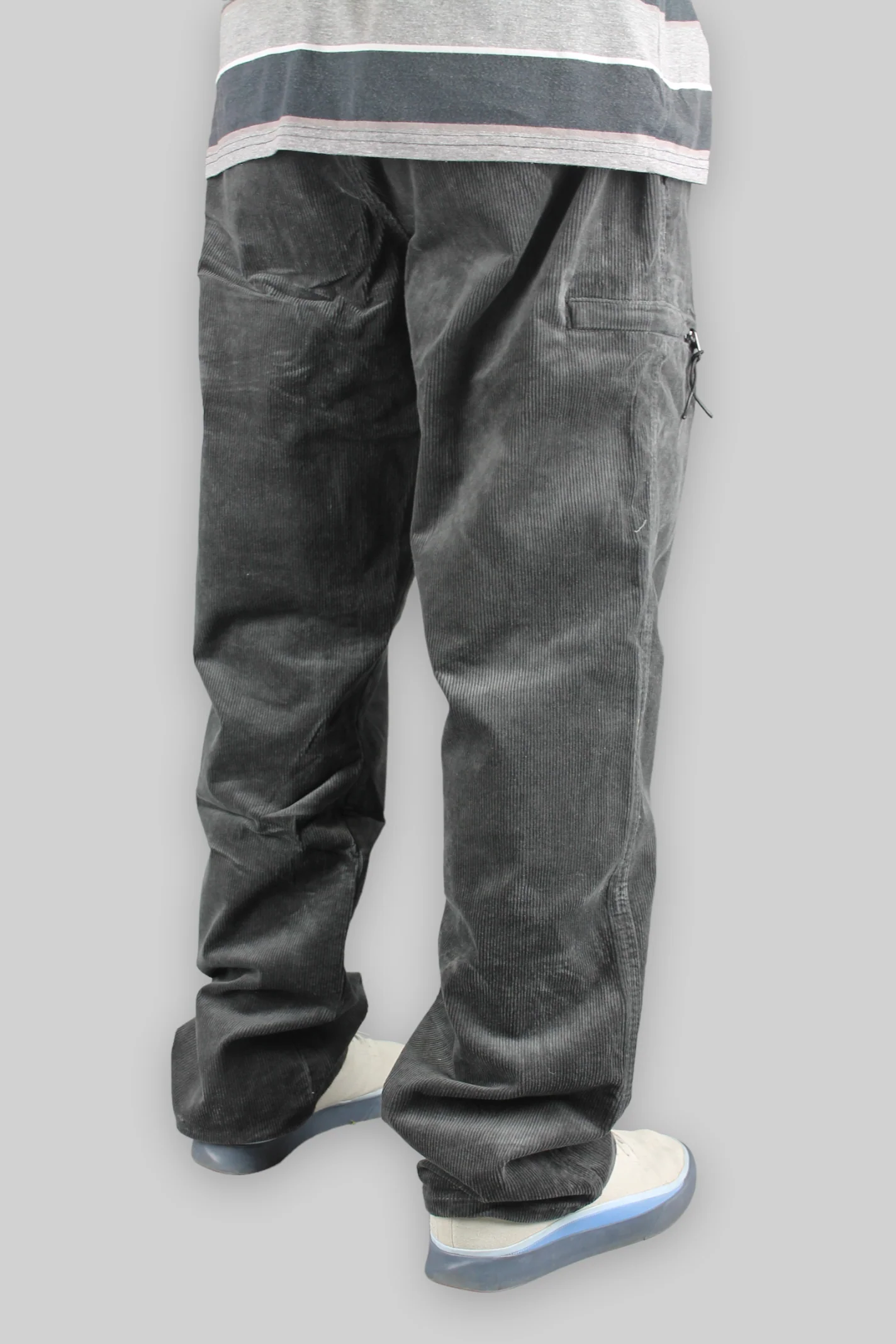 Loose Fit Cord Skate Pants (Charcoal) - Image 4