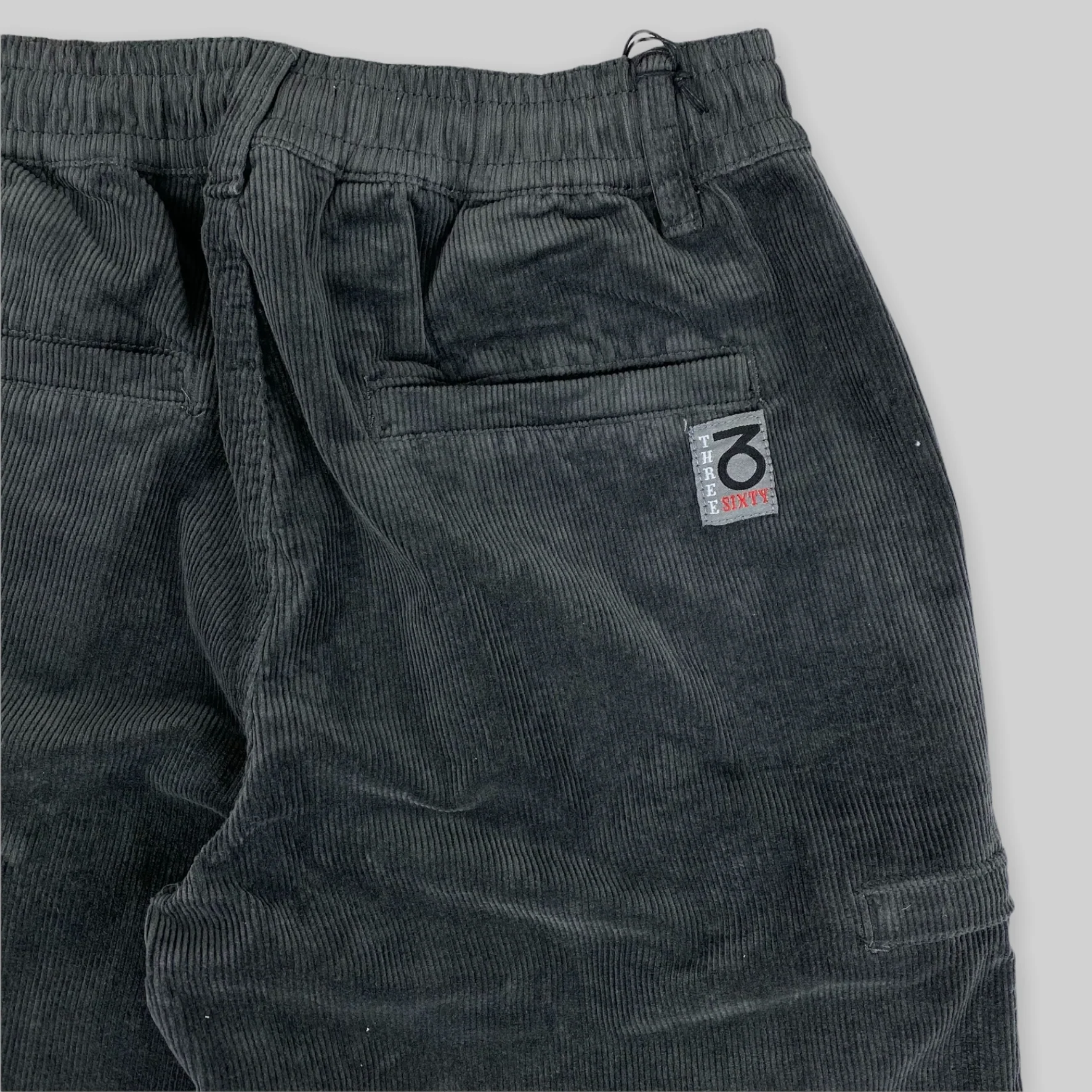Loose Fit Cord Skate Pants (Charcoal) - Image 7