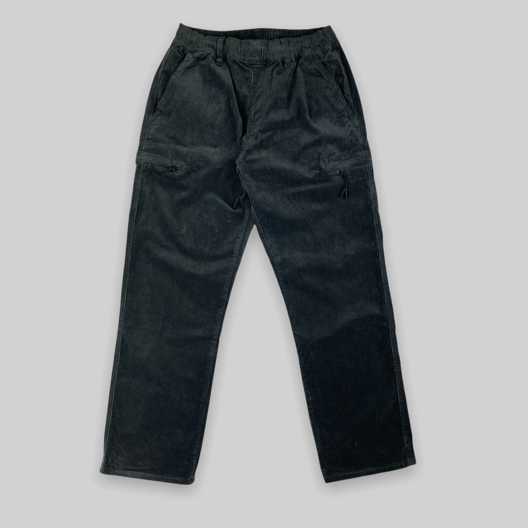Loose Fit Cord Skate Pants (Charcoal) - Image 8