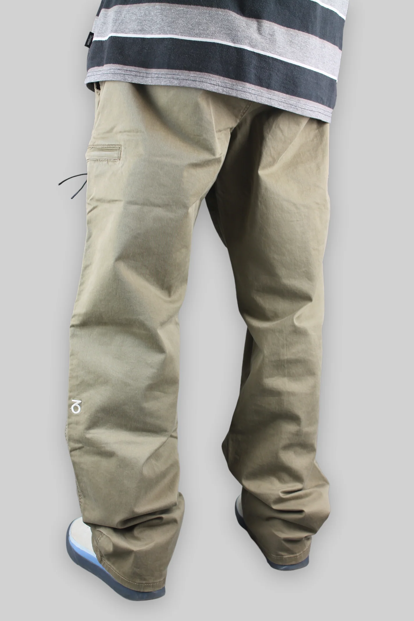 Loose Fit Twill Skate Pants (Dust Beige) - Image 4