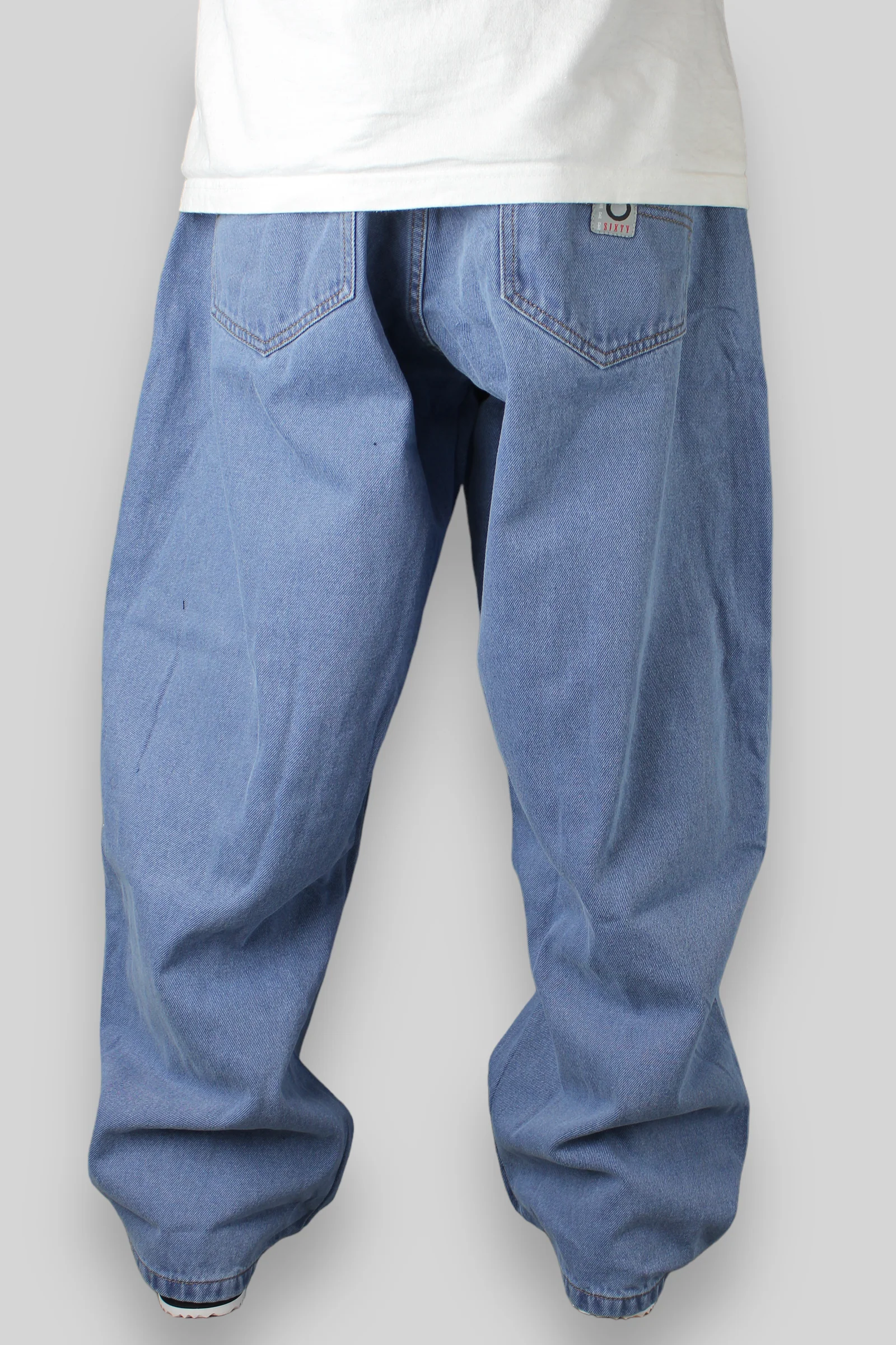 OG Baggy Fit 5 Pocket Denim Jeans (Lightwash Blue) - Image 3