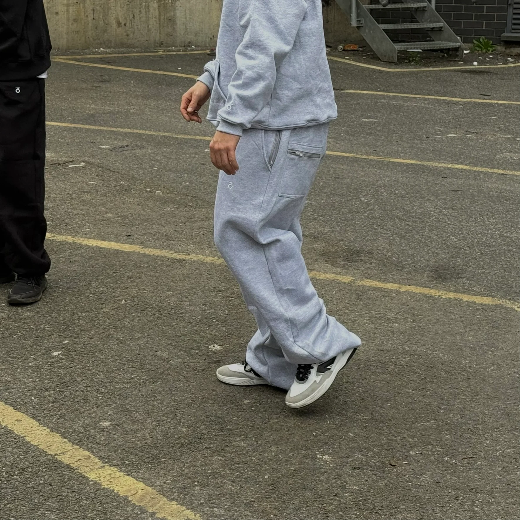 OG Baggy Fit Classic Logo Sweatpants (Black) - Image 6