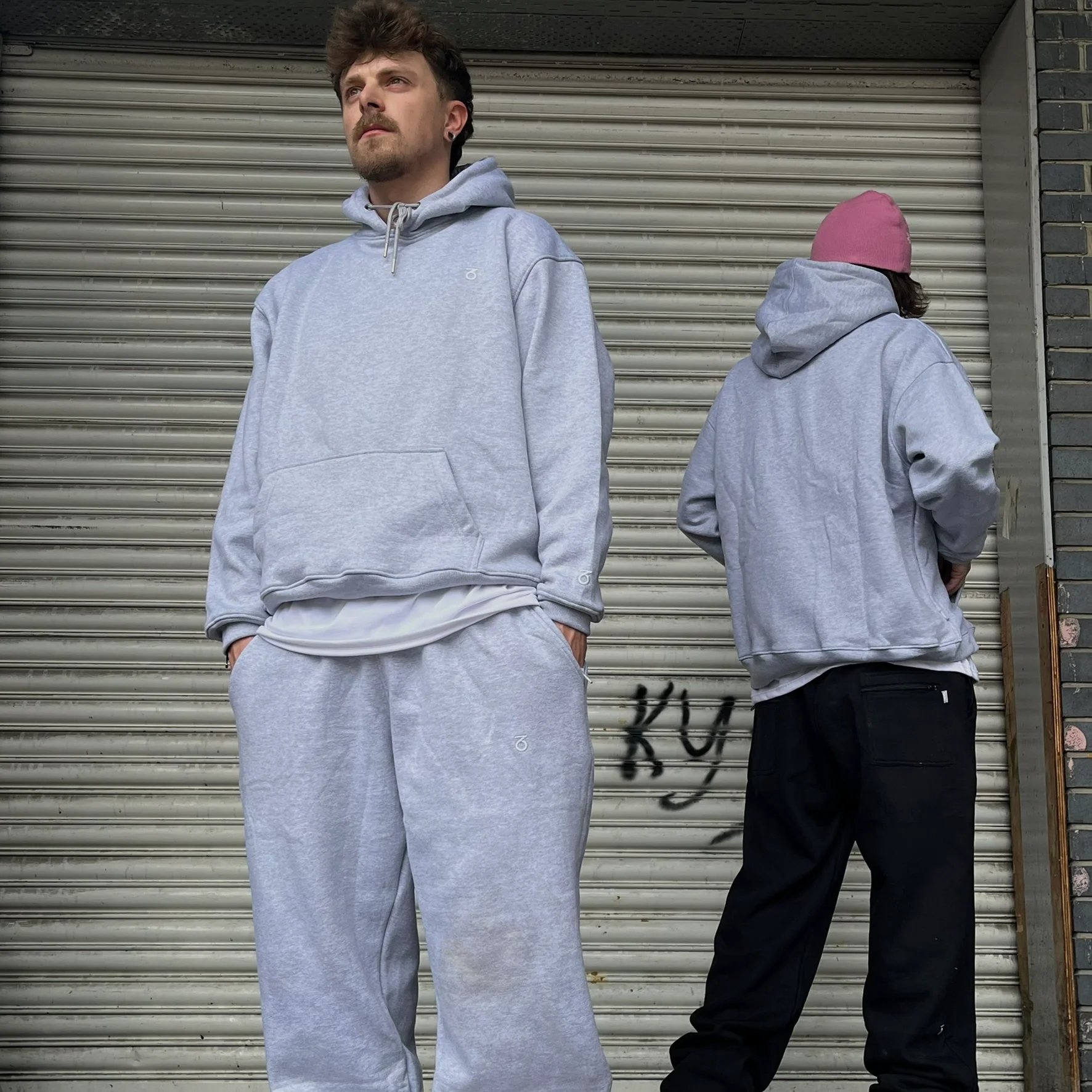 OG Baggy Fit Classic Logo Sweatpants (Black) - Image 8