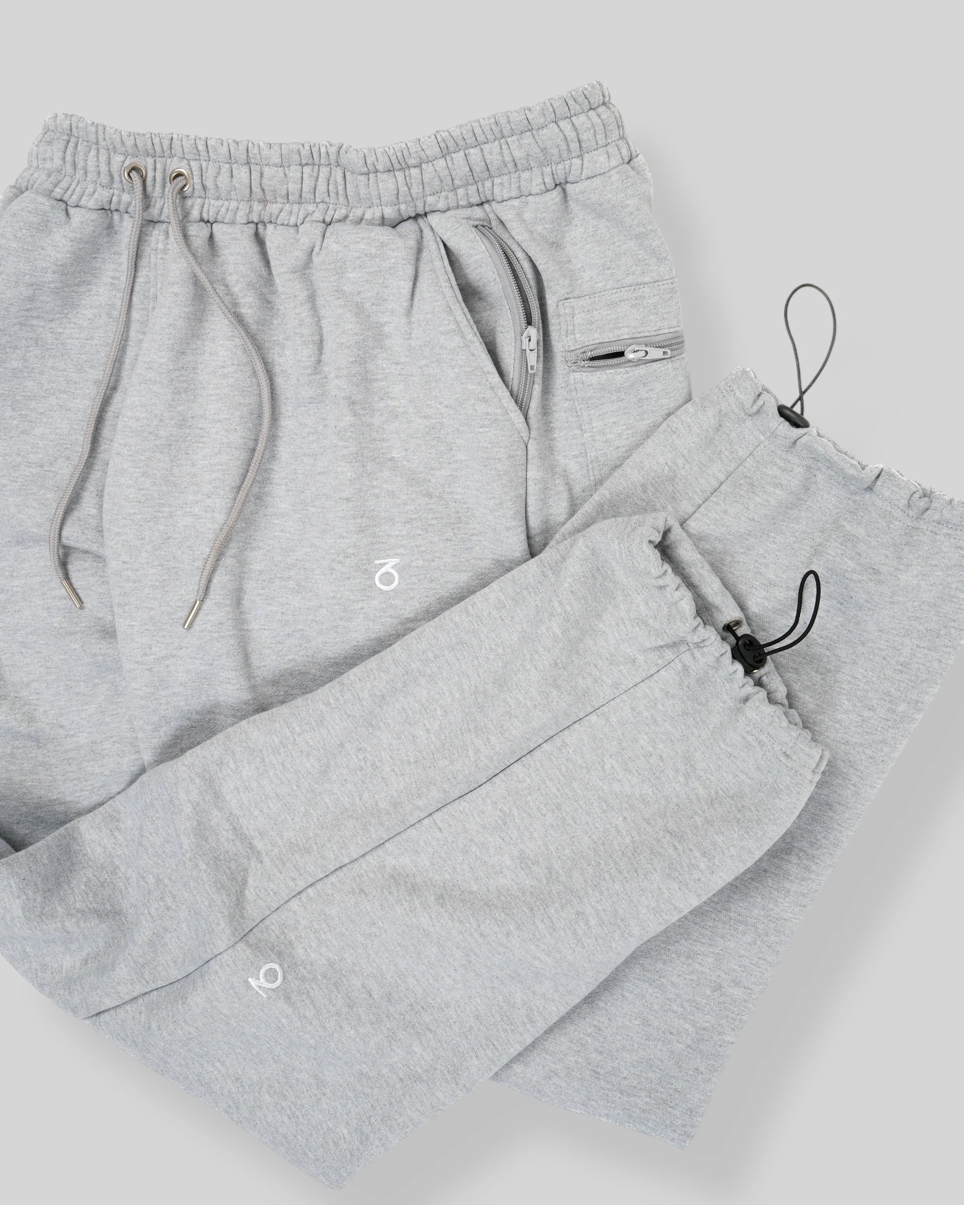 OG Baggy Fit Classic Logo Sweatpants (Heather Grey) - Image 4