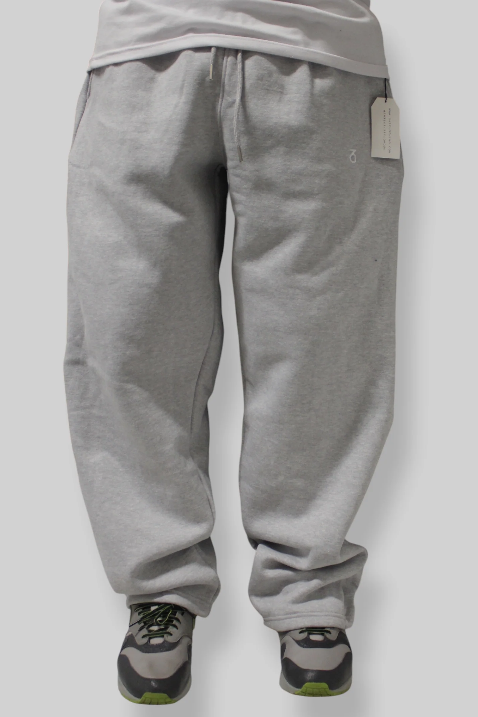 OG Baggy Fit Classic Logo Sweatpants (Heather Grey) - Image 8