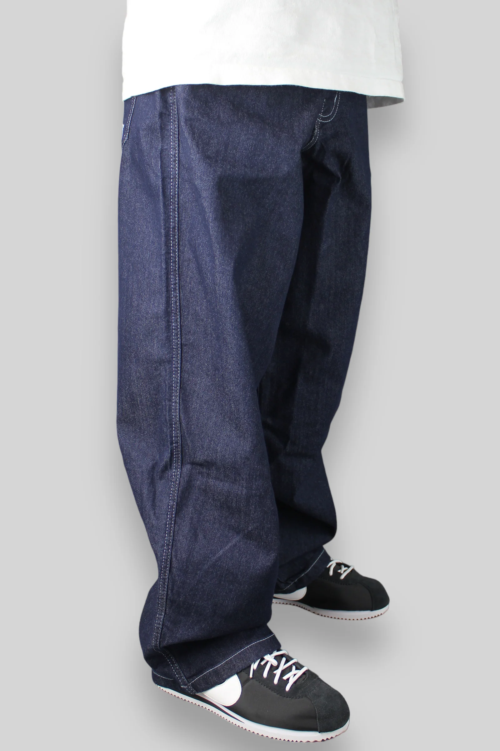OG Baggy Fit Work Denim Jeans (Dark Rinse Blue) - Image 3