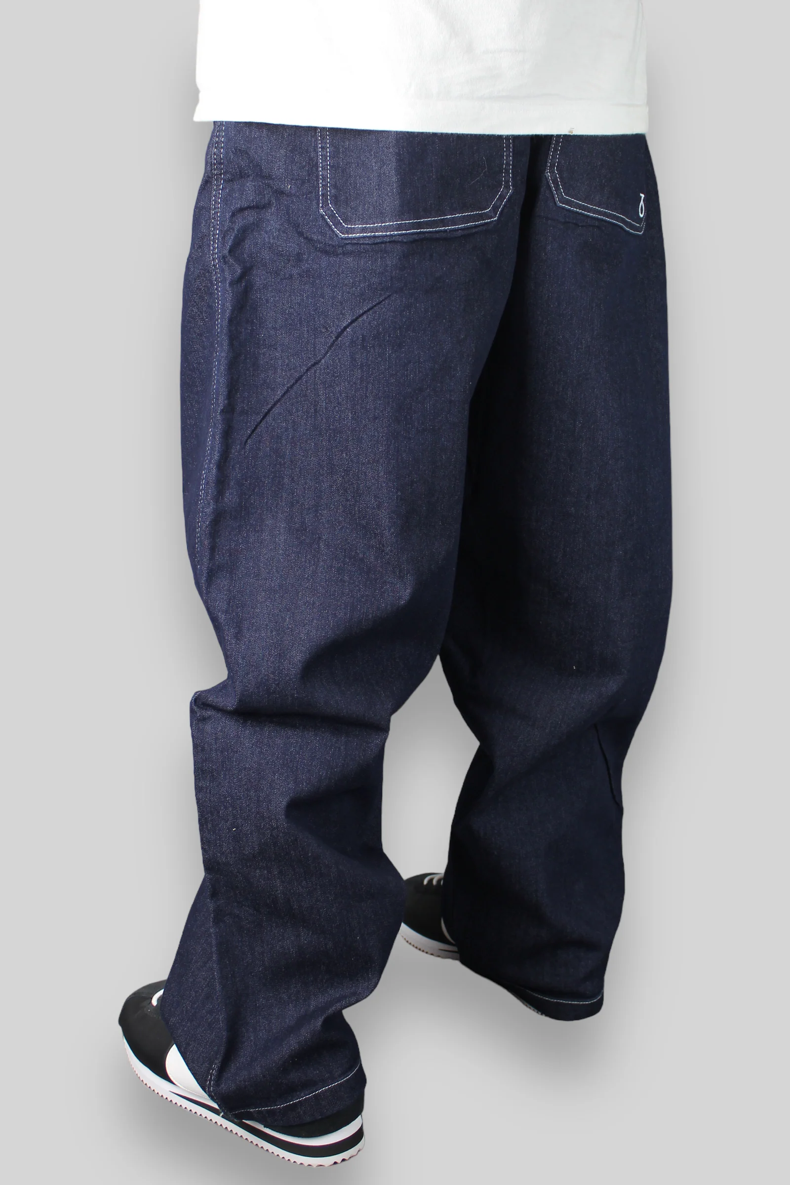 OG Baggy Fit Work Denim Jeans (Dark Rinse Blue) - Image 7