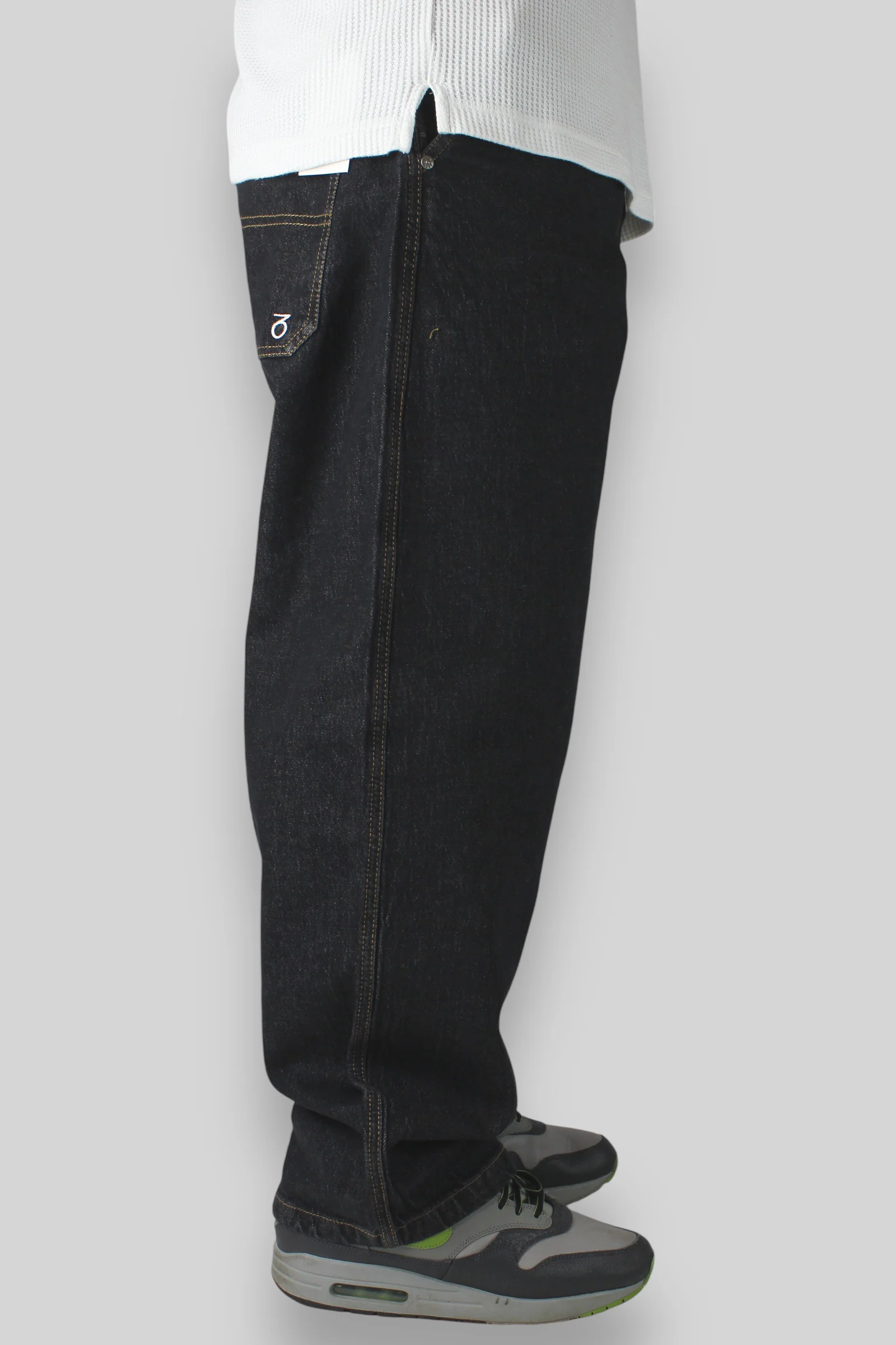 OG Baggy Fit Work Denim Jeans (Washed Black) - Image 6