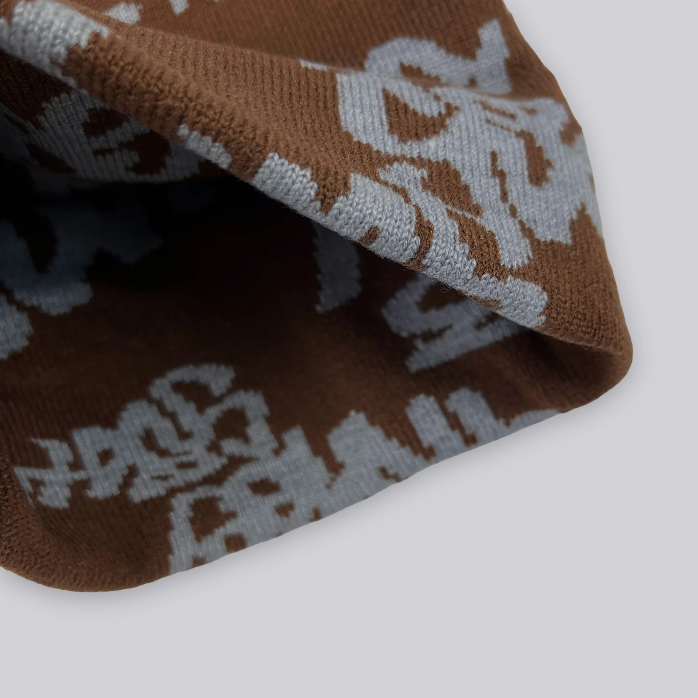 Tag Fold Beanie (Chocolate) - Image 4